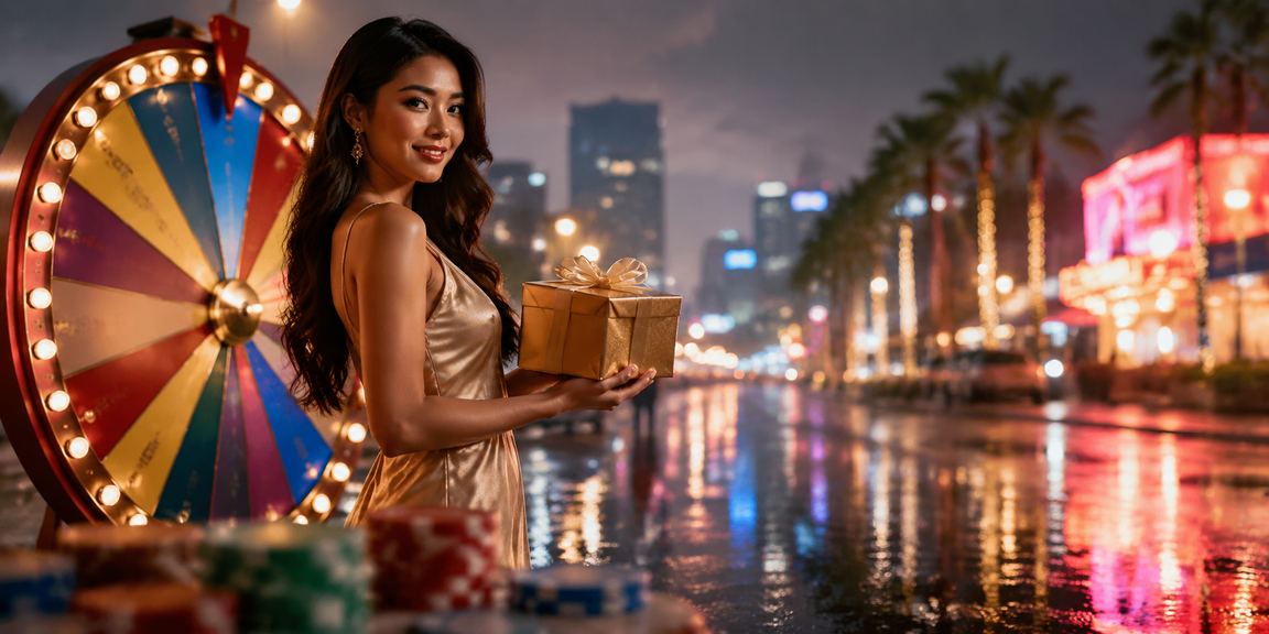 Malaysian-style lucky draw with a festive local atmosphere